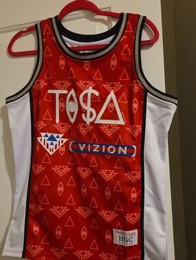 TØ$Δ Headgear Classics Top in Black, White & Red Size S